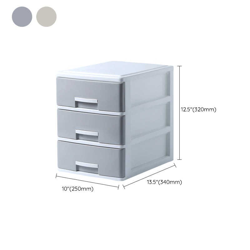 Drawers Filing Cabinet Plastic Vertical File Cabinet for Home and Office