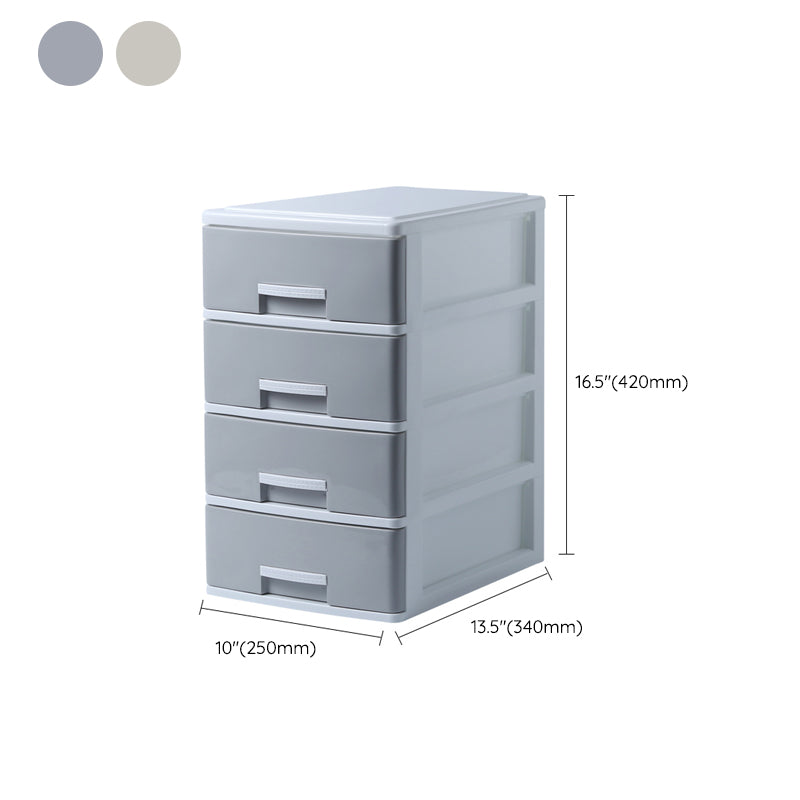 Drawers Filing Cabinet Plastic Vertical File Cabinet for Home and Office