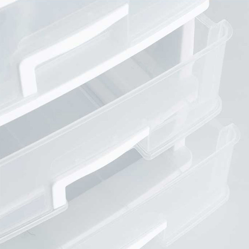 Transparent File Cabinet Vertical Modern Plastic Filing Cabinet for Home Office