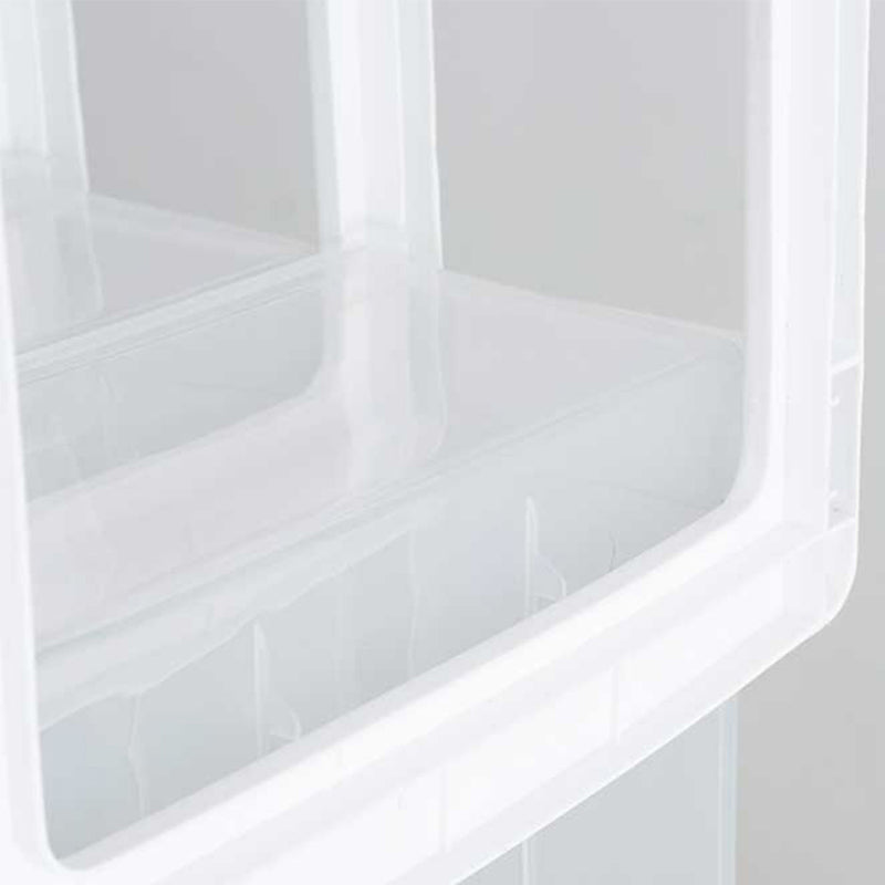 Transparent File Cabinet Vertical Modern Plastic Filing Cabinet for Home Office