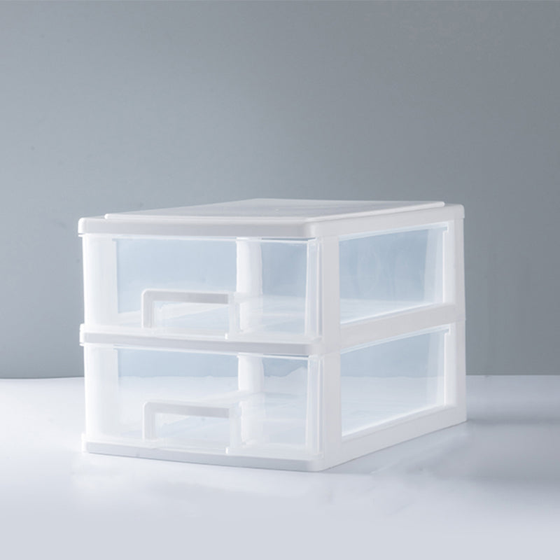 Transparent File Cabinet Vertical Modern Plastic Filing Cabinet for Home Office