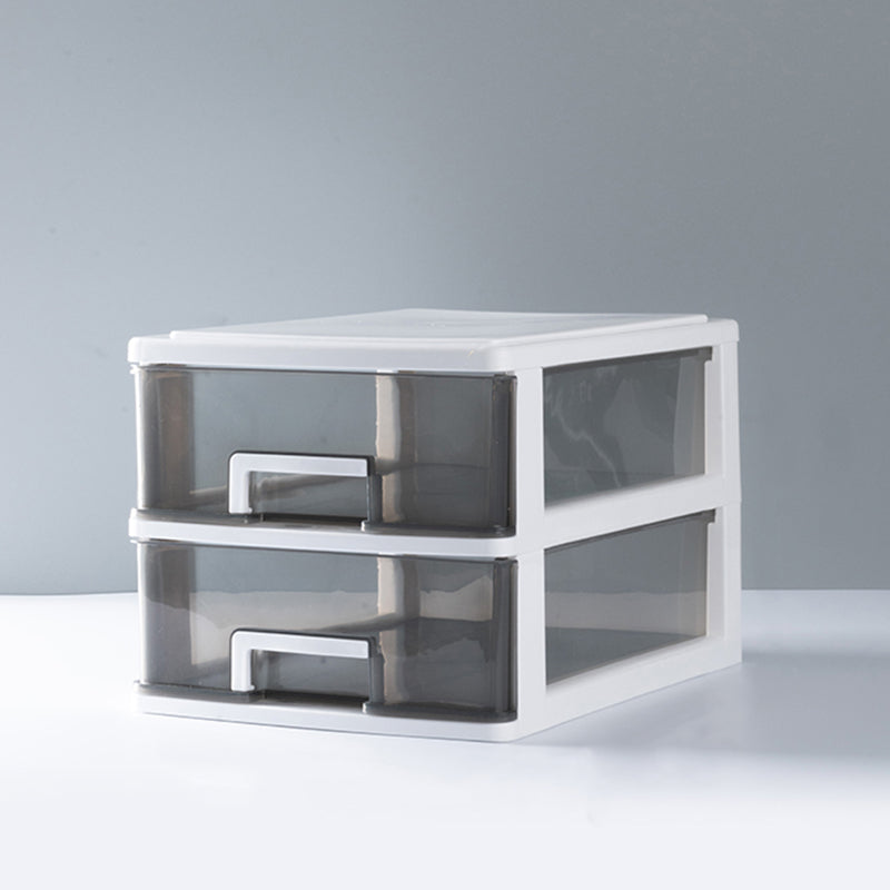 Transparent File Cabinet Vertical Modern Plastic Filing Cabinet for Home Office