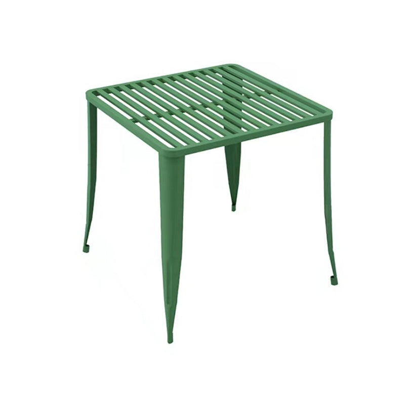 Metal Modern Dining Table Set 1/5/7 Pcs Metallic Finish Dining Set