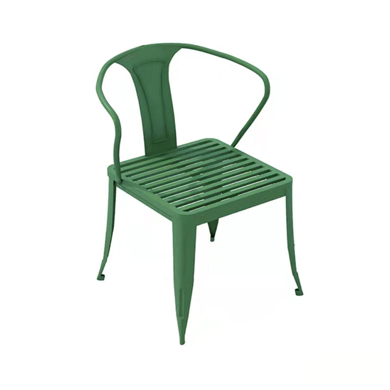 Metal Modern Dining Table Set 1/5/7 Pcs Metallic Finish Dining Set