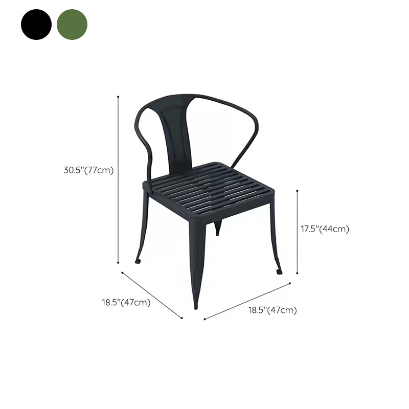 Metal Modern Dining Table Set 1/5/7 Pcs Metallic Finish Dining Set