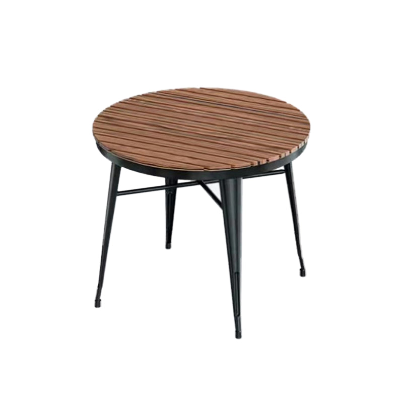 Modern 1/5/7 Pieces Metal Dining Set Reclaimed Wood Table Set