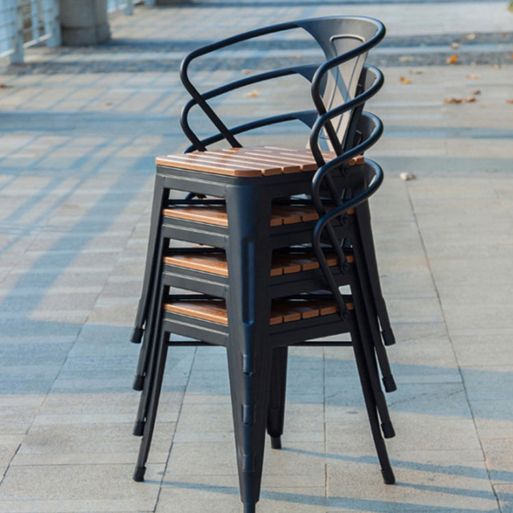 Modern 1/5/7 Pieces Metal Dining Set Reclaimed Wood Table Set