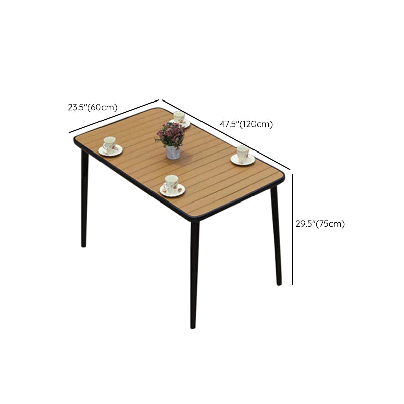 Modern 1/5/7 Pieces Metal Dining Set Reclaimed Wood Table Set