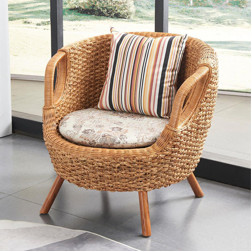 Glass Top Contemporary Dining Table Set 1/2/3/4 Pcs Wicker Dining Set