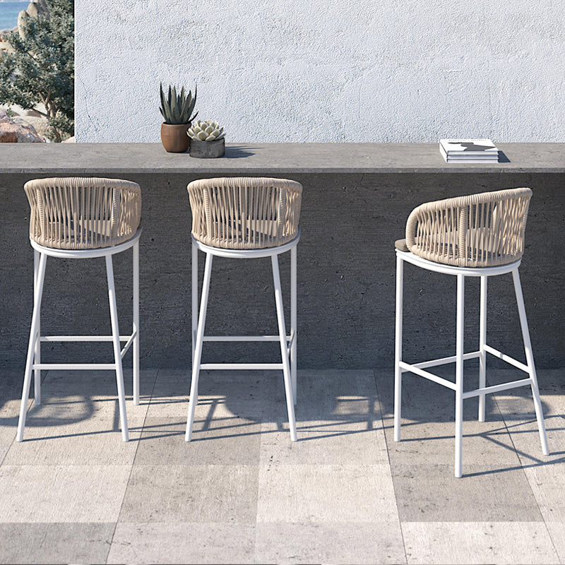 Contemporary Round Bar Height Set 1/3 Pcs Metal Bar Table Set