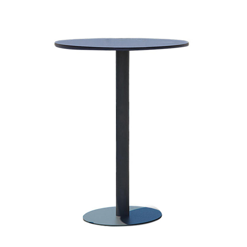 Contemporary Round Bar Height Set 1/3 Pcs Metal Bar Table Set