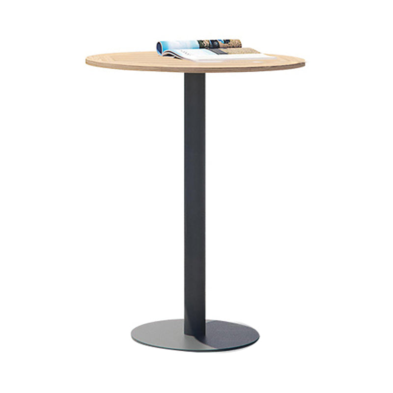 Contemporary Round Bar Height Set 1/3 Pcs Metal Bar Table Set