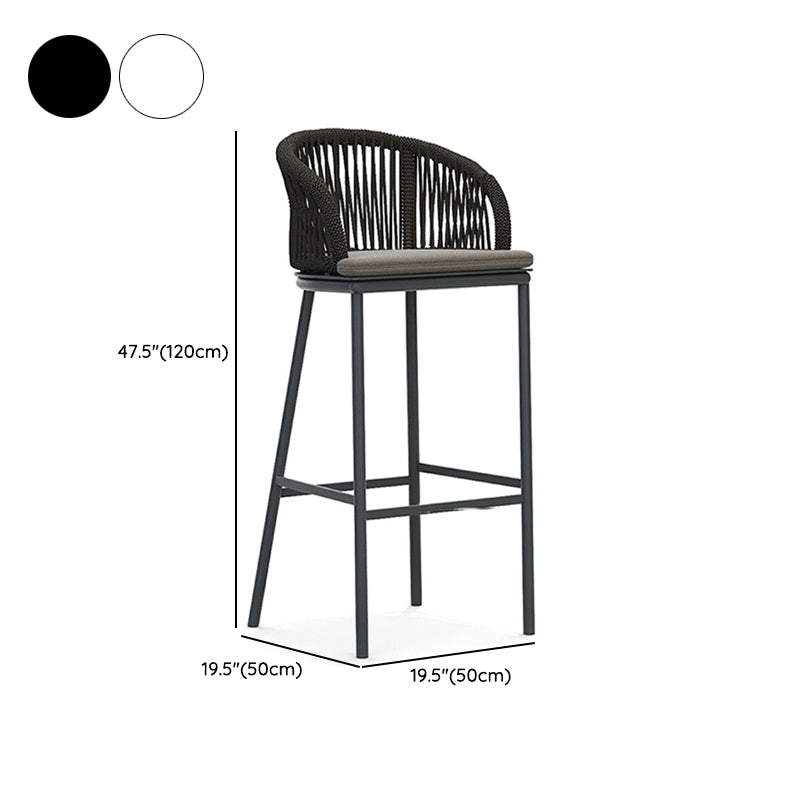 Contemporary Round Bar Height Set 1/3 Pcs Metal Bar Table Set