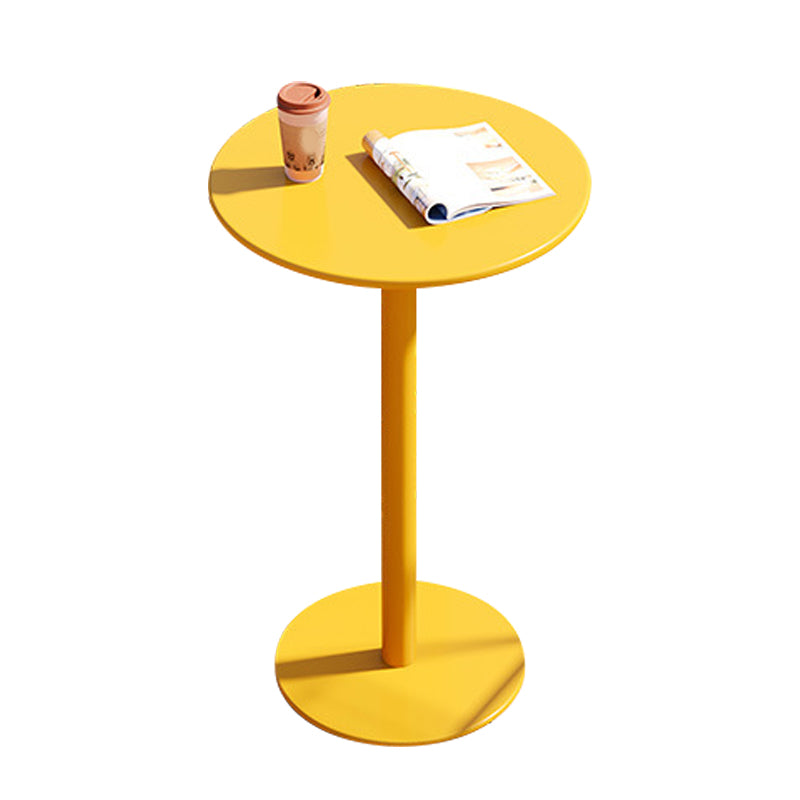 Round Modern Bar Table Set 1/3/4 Pcs Metallic Finish Bar Height Set