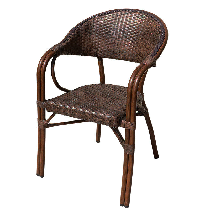 Modern Glass Top Dining Table Set 1/5/7 Pcs Brown Dining Set