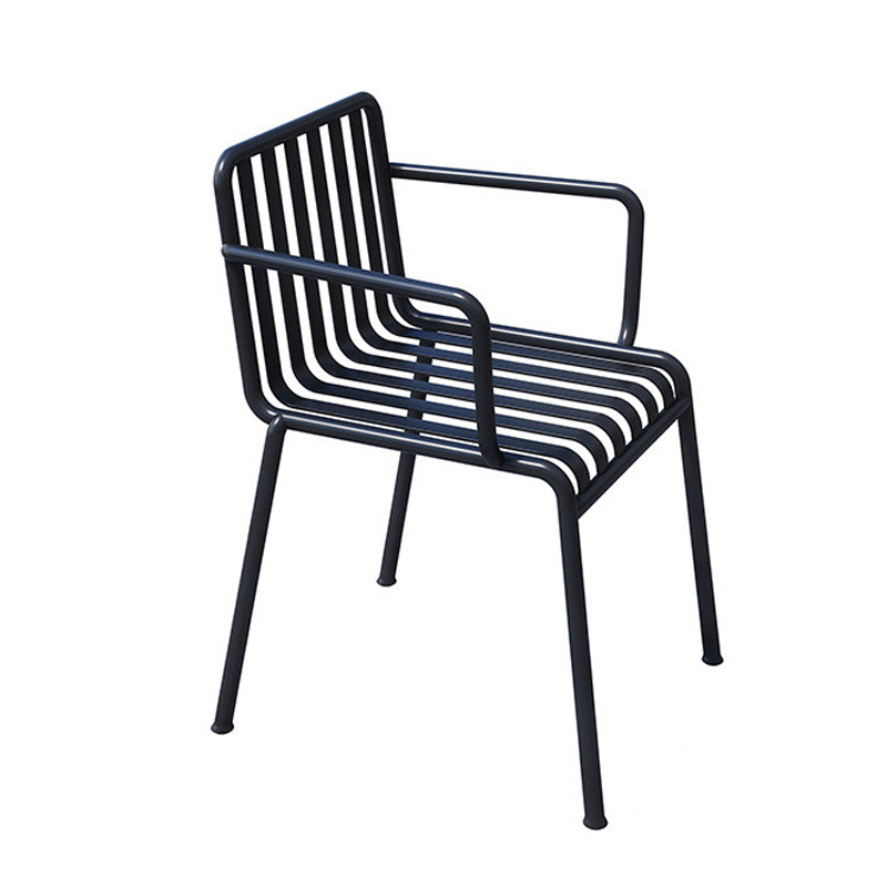 Black Modern Bar Table Set 1/2/3/4 Pcs Metal Bar Set for Small Places