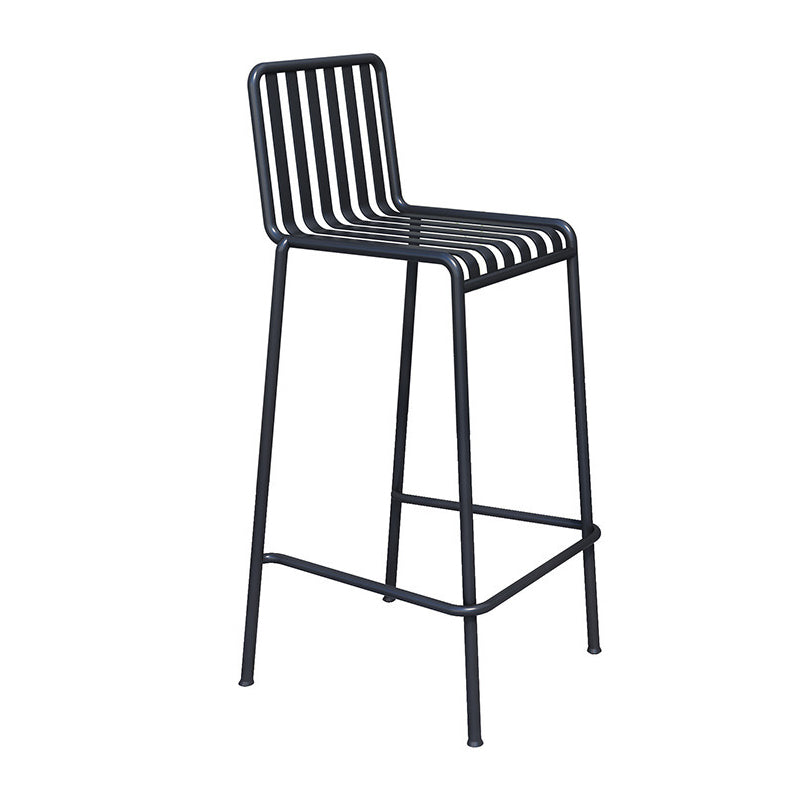 Black Modern Bar Table Set 1/2/3/4 Pcs Metal Bar Set for Small Places