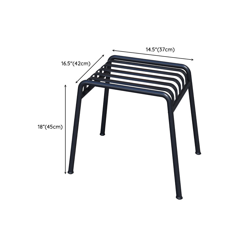 Black Modern Bar Table Set 1/2/3/4 Pcs Metal Bar Set for Small Places