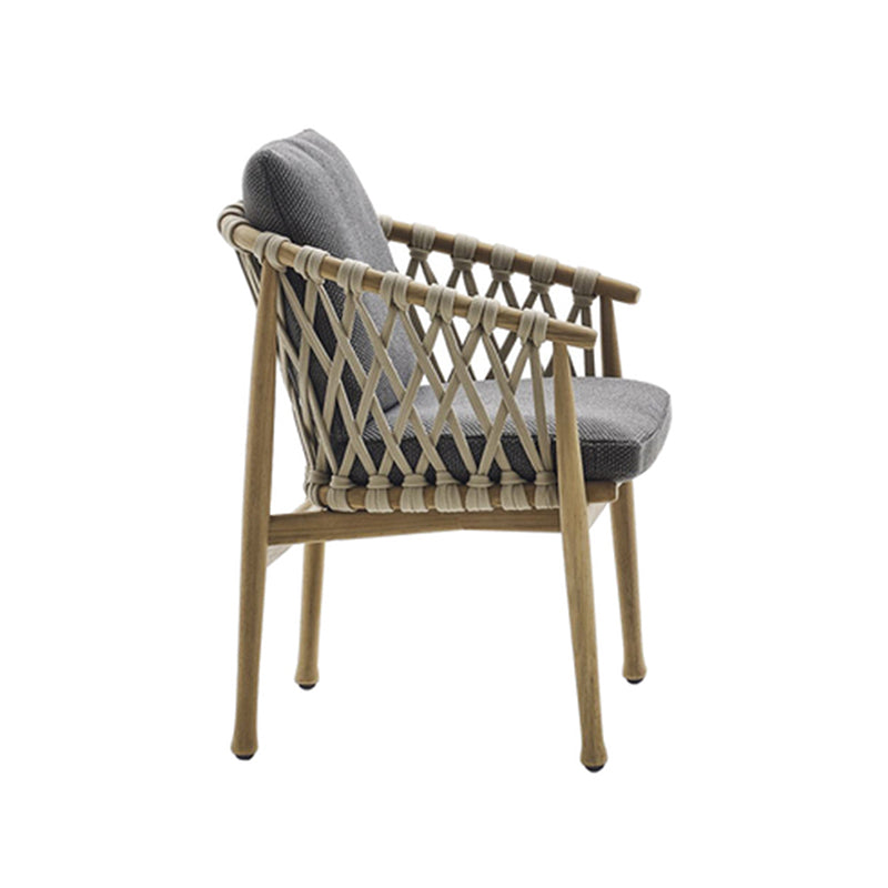 Boho Style 1/5 Pieces Dining Set Wood Dining Table Set for Outdoor