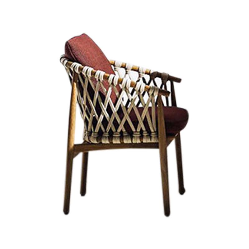 Boho Style 1/5 Pieces Dining Set Wood Dining Table Set for Outdoor