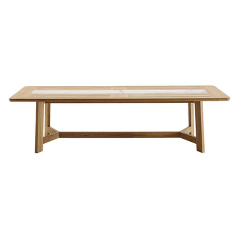 Boho Style 1/5 Pieces Dining Set Wood Dining Table Set for Outdoor