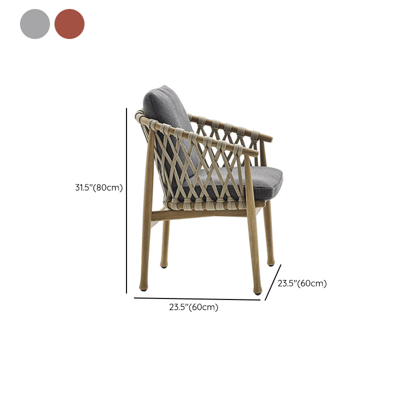 Boho Style 1/5 Pieces Dining Set Wood Dining Table Set for Outdoor