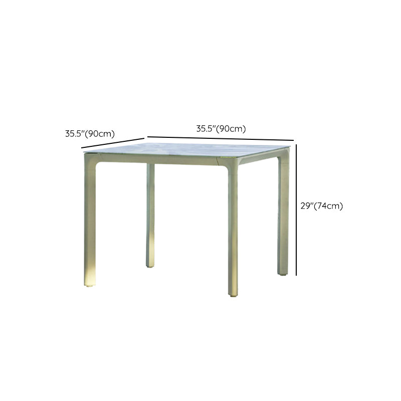 Modern Style Dining Set Glass Rectangular 1/2/3/5/7 Pieces Dining Set