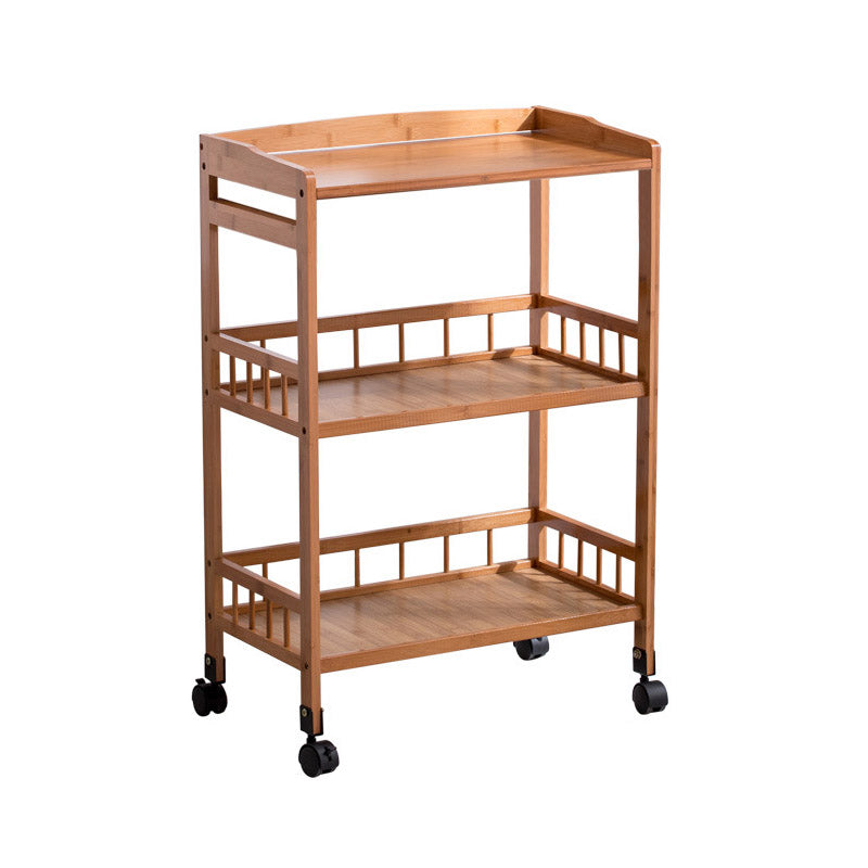 Rolling Home Dining Kitchen Trolley Modern Wooden Kitchen Cart