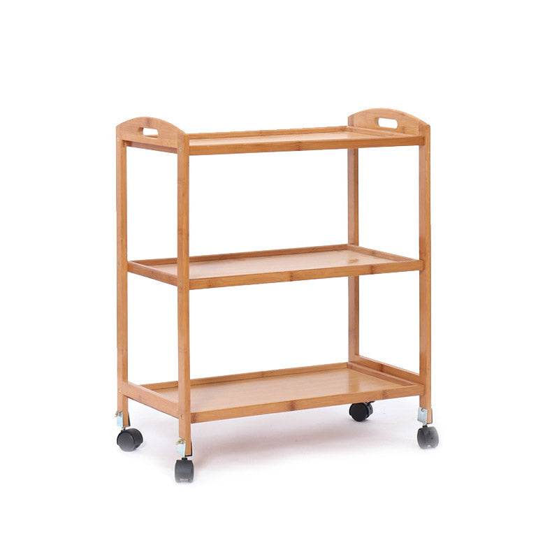 Rolling Home Dining Kitchen Trolley Modern Wooden Kitchen Cart