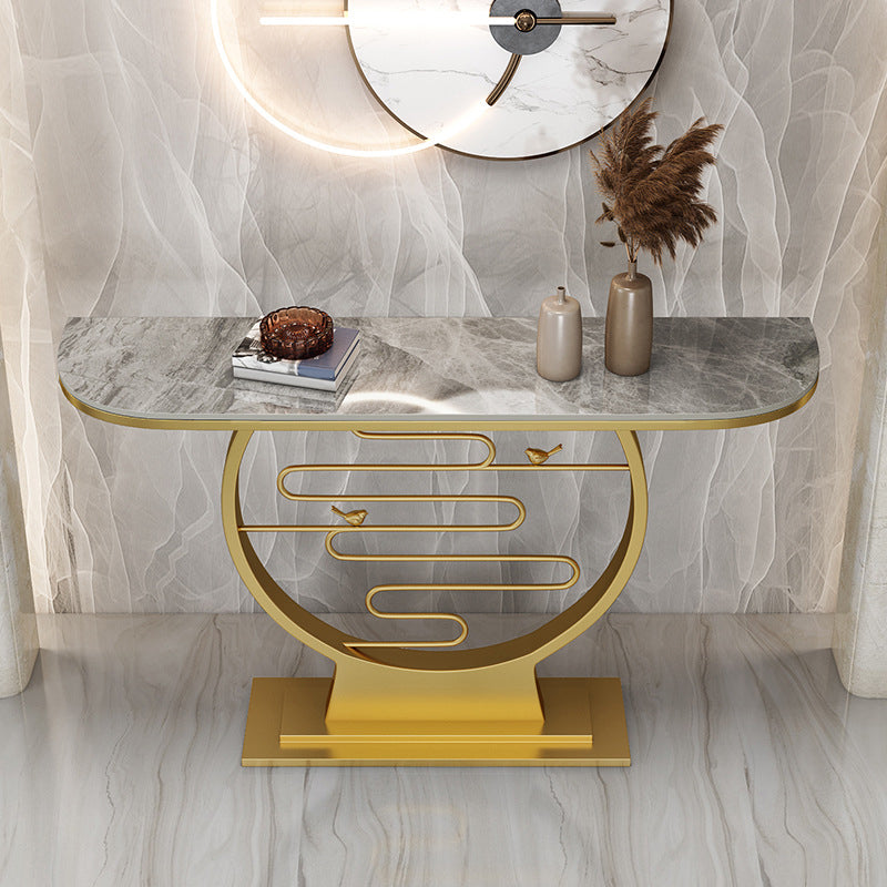 Glam Stain Resistant Console Accent Table Antique Finish Console Sofa Table