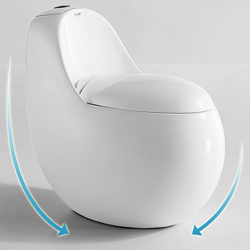 Contemporary Toilet Bowl One Piece Skirted Urine Toilet with Seat