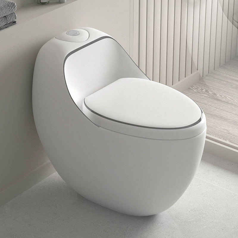 Contemporary Skirted Toilet Bowl One Piece Ceramic Urine Toilet with Seat
