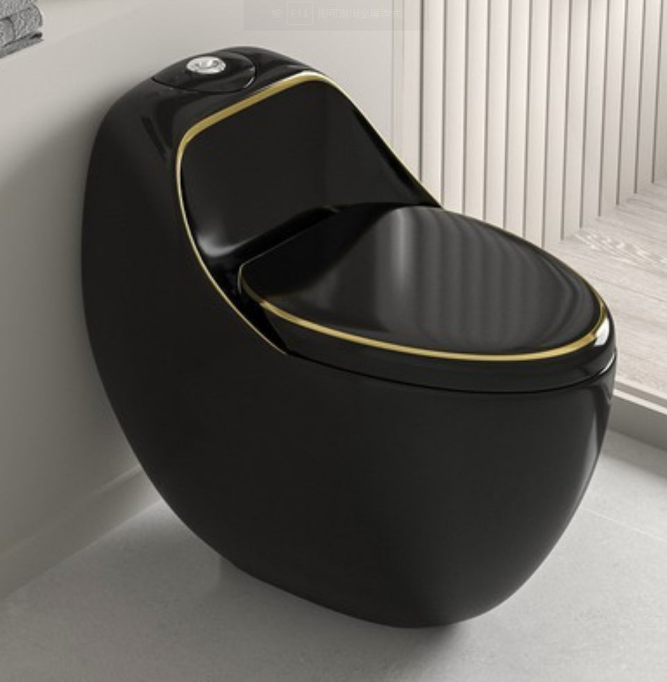 Contemporary Skirted Toilet Bowl One Piece Ceramic Urine Toilet with Seat