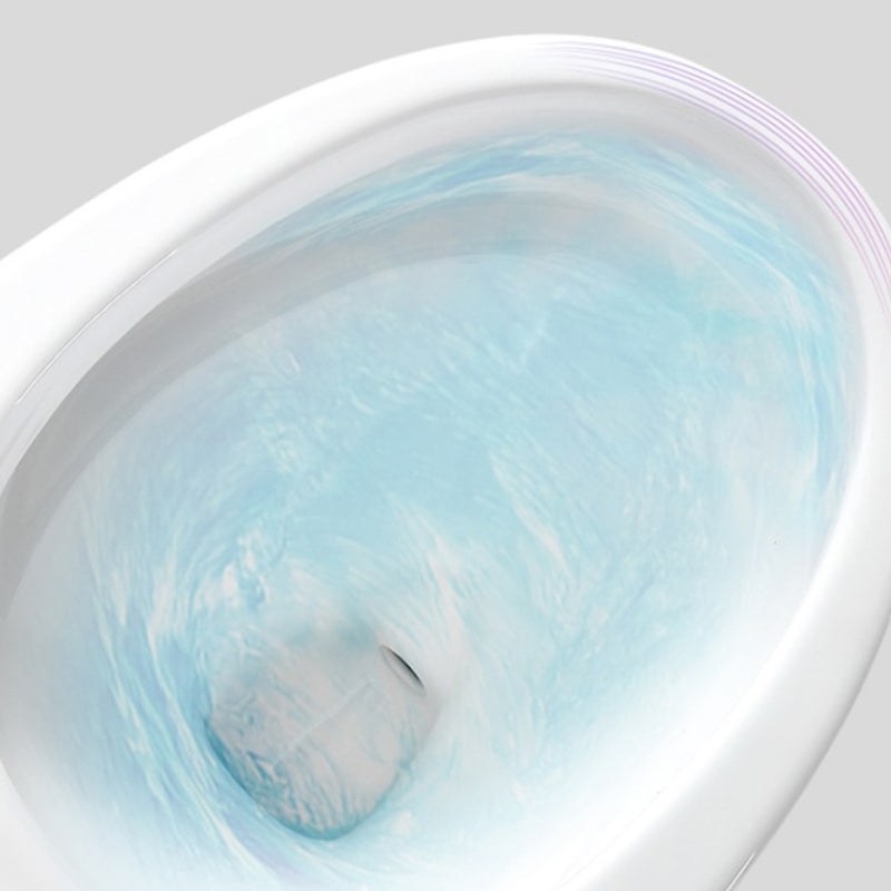 Contemporary Skirted Toilet Bowl One Piece Flush Toilet with Seat