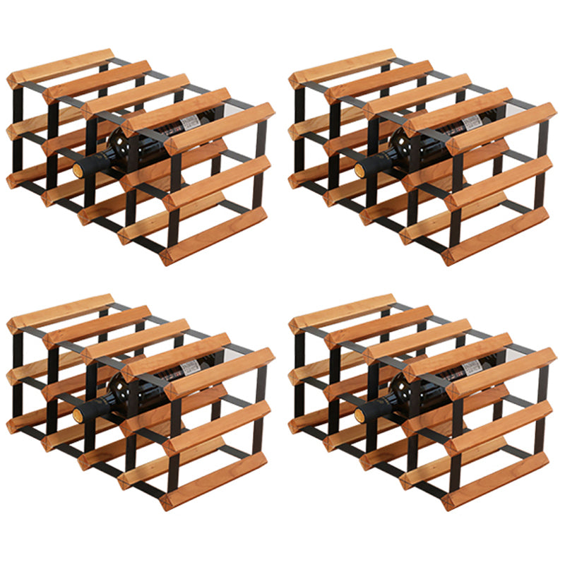 Tabletop Wine Rack Solid Wood Wine Bottle Rack for Living Room