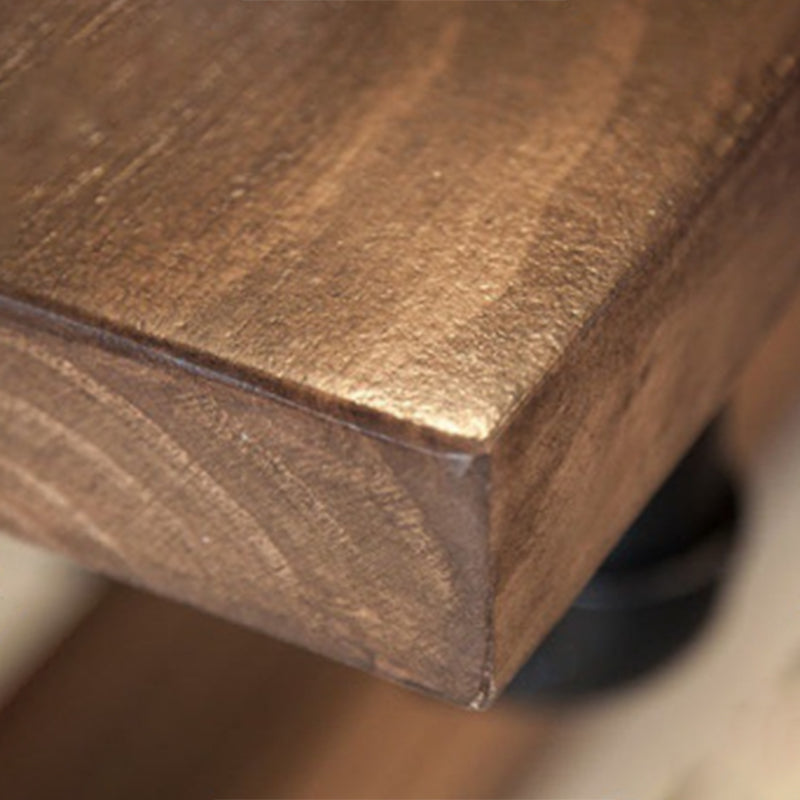 Modern Style Rectangle Bar Table Solid Wood Fixed Bar Dining Table for Indoor