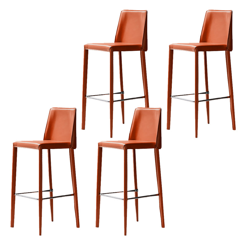 Modern Bar Stool Leathe Backrest Counter Stool for Living Room