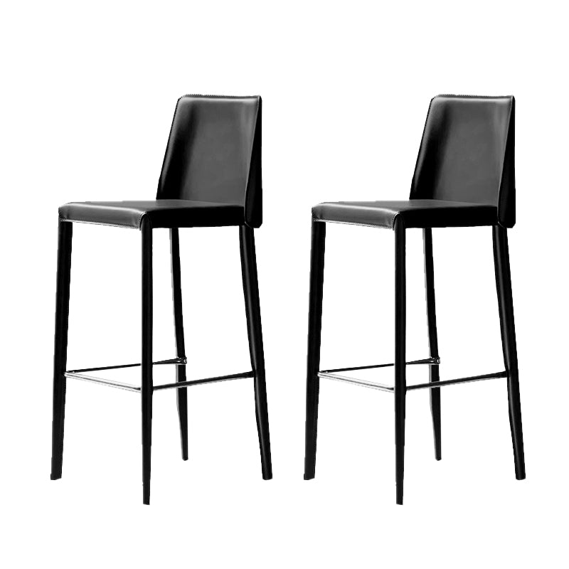 Modern Bar Stool Leathe Backrest Counter Stool for Living Room