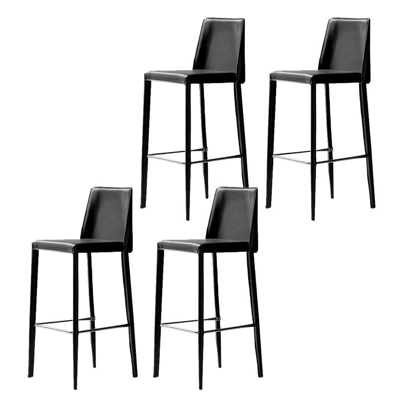 Modern Bar Stool Leathe Backrest Counter Stool for Living Room