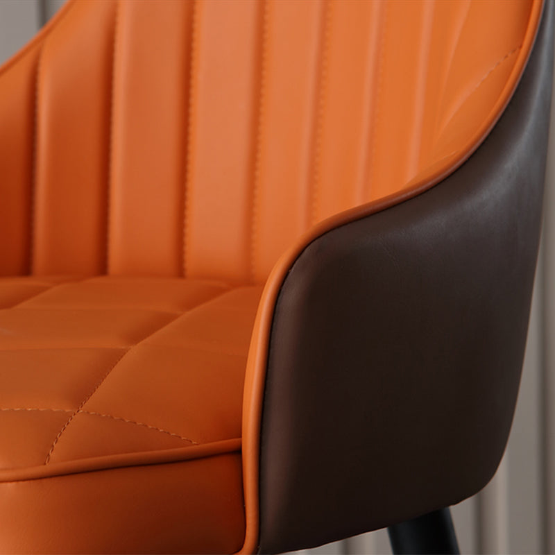 Glam Bar Stool Upholstered Backrest Counter Stool for Hone Use