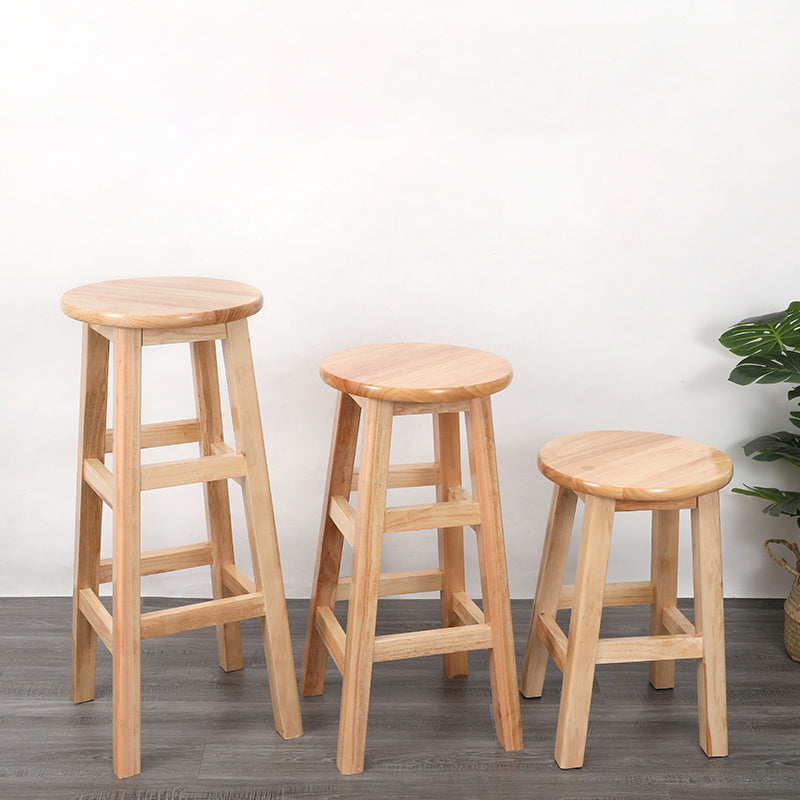 Modern Style Bar Stool Rubberwood Counter Stool for Dining Room