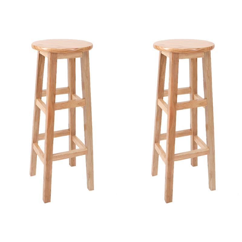 Modern Style Bar Stool Rubberwood Counter Stool for Dining Room