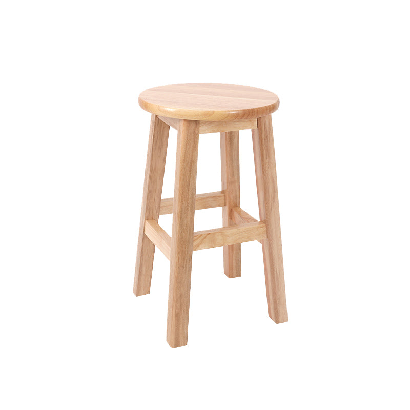 Modern Style Bar Stool Rubberwood Counter Stool for Dining Room