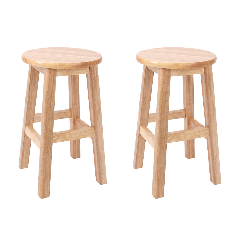 Modern Style Bar Stool Rubberwood Counter Stool for Dining Room