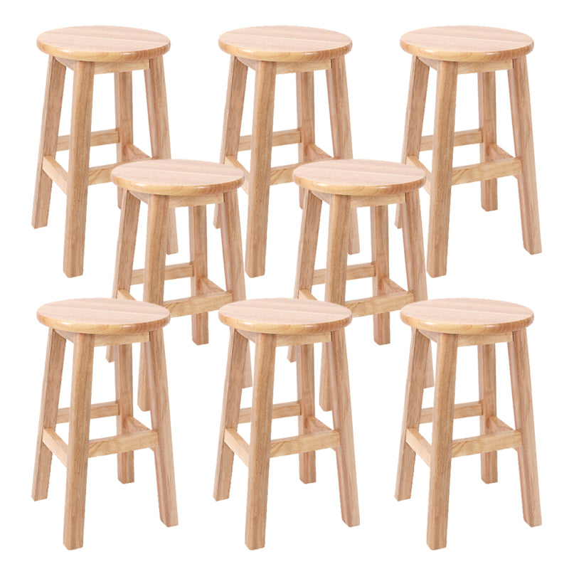Modern Style Bar Stool Rubberwood Counter Stool for Dining Room