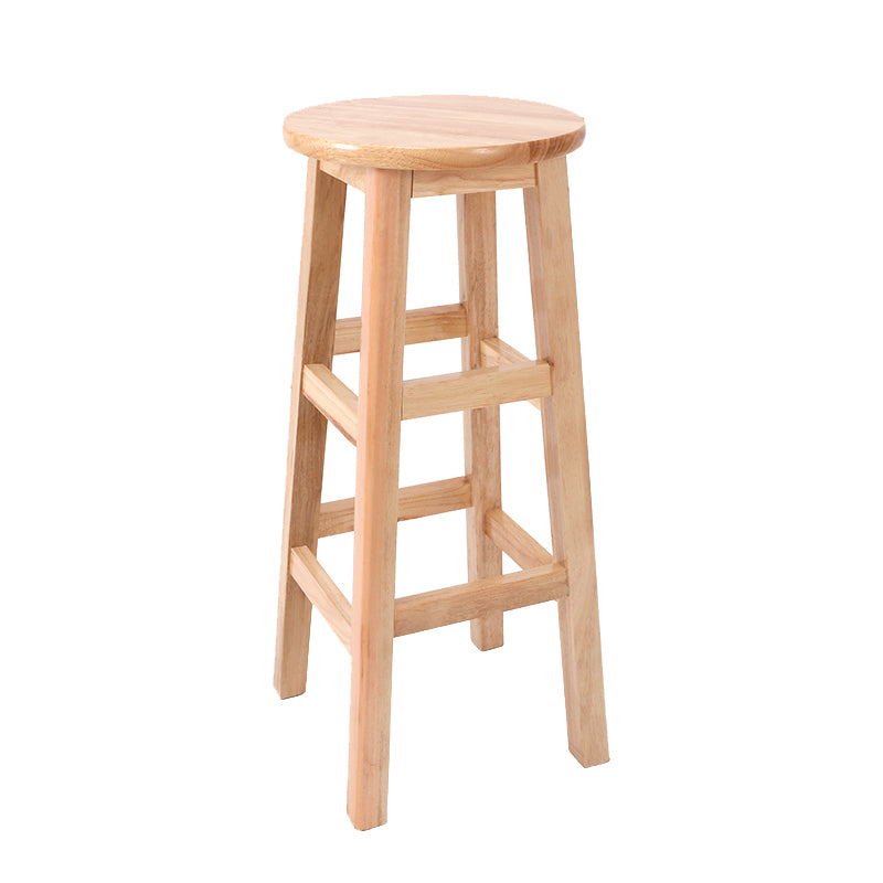 Modern Style Bar Stool Rubberwood Counter Stool for Dining Room