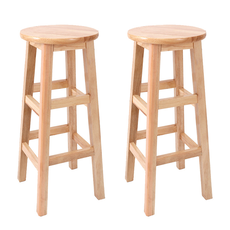 Modern Style Bar Stool Rubberwood Counter Stool for Dining Room