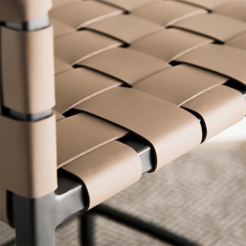 Modern Backrest Bar Stool Leather Counter Stool for Living Room