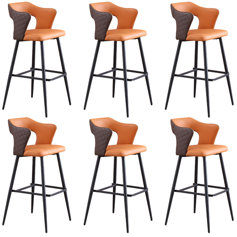 Modern Style Bar Stool Leather Counter Stool for Dining Room