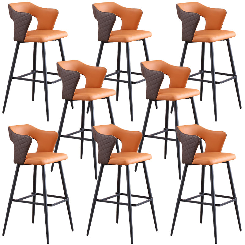 Modern Style Bar Stool Leather Counter Stool for Dining Room